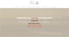 Desktop Screenshot of coastalmasternaturalists.org