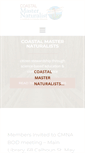 Mobile Screenshot of coastalmasternaturalists.org