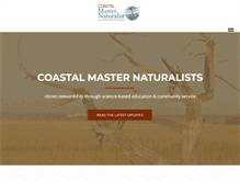 Tablet Screenshot of coastalmasternaturalists.org